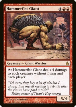 naokuroshop MTG [RAV][130][赤][R][EN][槌拳の巨人/Hammerfist Giant] NM