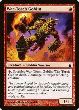 naokuroshop MTG [RAV][151][赤][C][EN][戦松明のゴブリン/War-Torch Goblin] NM