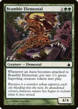 naokuroshop MTG [RAV][154][緑][C][EN][棘茨の精霊/Bramble Elemental] NM