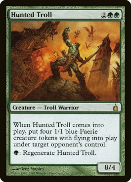 naokuroshop MTG [RAV][170][緑][R][EN][狩り立てられたトロール/Hunted Troll] NM