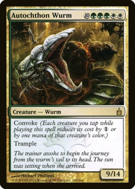 naokuroshop MTG [RAV][191][多][R][EN][土着のワーム/Autochthon Wurm] NM