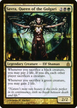 naokuroshop MTG [RAV][225][多][R][EN][ゴルガリの女王、サヴラ/Savra, Queen of the Golgari] NM