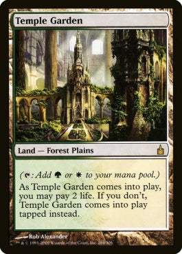 naokuroshop MTG [RAV][284][土地][R][EN][寺院の庭/Temple Garden] NM