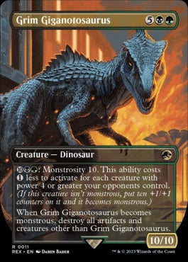 naokuroshop MTG [REX][0011][多][R][EN][残忍なギガノトサウルス/Grim Giganotosaurus]（foil） NM