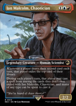 naokuroshop MTG [REX][0013][多][R][EN][カオス理論家、イアン・マルコム/Ian Malcolm, Chaotician]（foil） NM