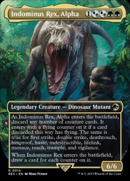 naokuroshop MTG [REX][0014][多][R][EN][君臨するもの、インドミナス・レックス/Indominus Rex, Alpha]（foil） NM