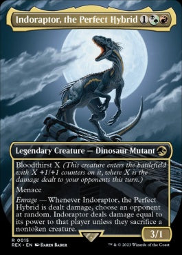 naokuroshop MTG [REX][0015][多][R][EN][究極のハイブリッド恐竜、インドラプトル/Indoraptor, the Perfect Hybrid]（foil） NM