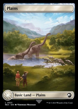 naokuroshop MTG [REX][0021][土地][C][EN][平地/Plains]（foil） NM