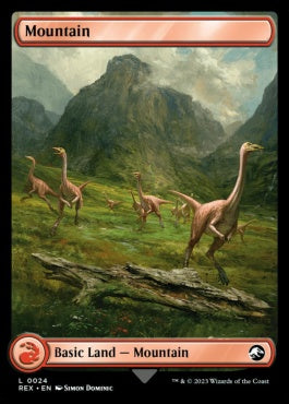 naokuroshop MTG [REX][0024][土地][C][EN][山/Mountain]（foil） NM