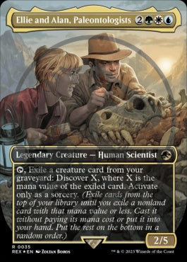 naokuroshop MTG [REX][0035][多][R][EN][古生物学者、エリーとアラン/Ellie and Alan, Paleontologists] NM