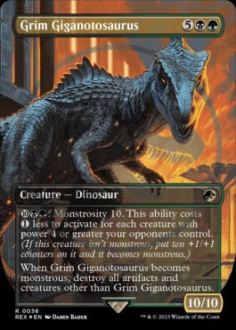 naokuroshop MTG [REX][0036][多][R][EN][残忍なギガノトサウルス/Grim Giganotosaurus] NM