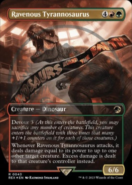 naokuroshop MTG [REX][0043][多][R][EN][貪欲なティラノサウルス/Ravenous Tyrannosaurus] NM