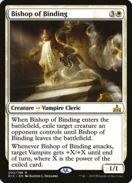 naokuroshop MTG [RIX][002][白][R][EN][束縛の司教/Bishop of Binding] NM