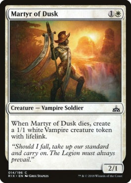 naokuroshop MTG [RIX][014][白][C][EN][薄暮の殉教者/Martyr of Dusk] NM