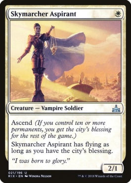 naokuroshop MTG [RIX][021][白][U][EN][空渡りの野心家/Skymarcher Aspirant] NM