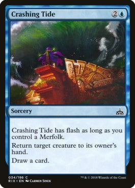 naokuroshop MTG [RIX][034][青][C][EN][粉砕する潮流/Crashing Tide] NM