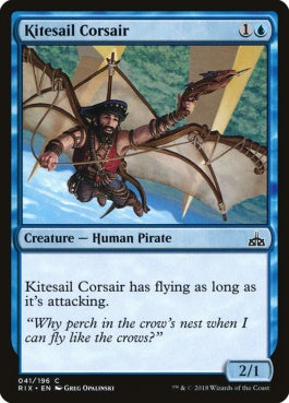 naokuroshop MTG [RIX][041][青][C][EN][帆凧の海賊/Kitesail Corsair] NM