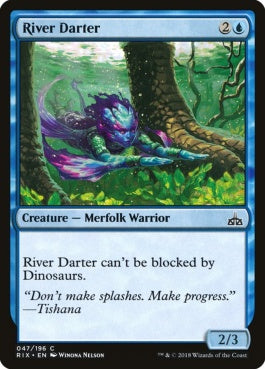 naokuroshop MTG [RIX][047][青][C][EN][川の急航者/River Darter] NM