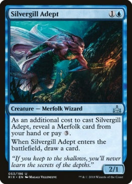 naokuroshop MTG [RIX][053][青][U][EN][銀エラの達人/Silvergill Adept] NM