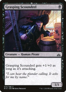 naokuroshop MTG [RIX][074][黒][C][EN][欲深い悪漢/Grasping Scoundrel] NM