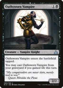 naokuroshop MTG [RIX][080][黒][U][EN][誓いを立てた吸血鬼/Oathsworn Vampire] NM