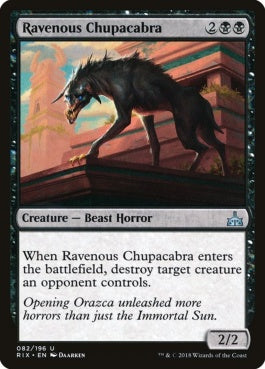 naokuroshop MTG [RIX][082][黒][U][EN][貪欲なチュパカブラ/Ravenous Chupacabra] NM