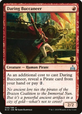 naokuroshop MTG [RIX][098][赤][U][EN][勇敢な海賊/Daring Buccaneer] NM