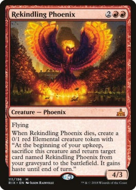 naokuroshop MTG [RIX][111][赤][M][EN][再燃するフェニックス/Rekindling Phoenix] NM