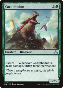 naokuroshop MTG [RIX][123][緑][U][EN][カコフォドン/Cacophodon] NM