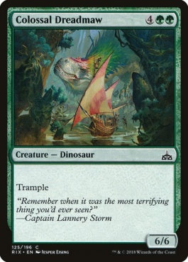 naokuroshop MTG [RIX][125][緑][C][EN][巨大な戦慄大口/Colossal Dreadmaw] NM