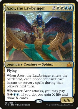 naokuroshop MTG [RIX][154][多][M][EN][法をもたらす者、アゾール/Azor, the Lawbringer] NM