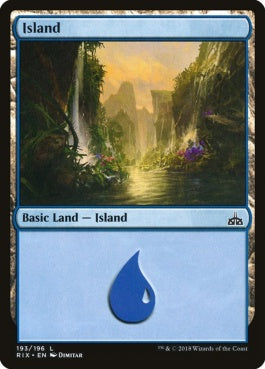 naokuroshop MTG [RIX][193][土地][C][EN][島/Island] NM