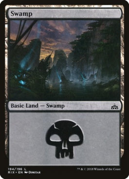 naokuroshop MTG [RIX][194][土地][C][EN][沼/Swamp] NM