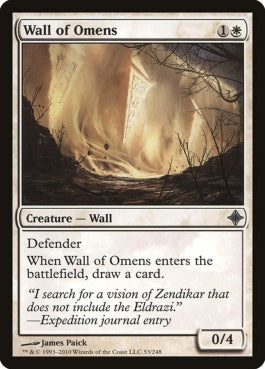 naokuroshop MTG [ROE][053][白][U][EN][前兆の壁/Wall of Omens] NM