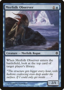 naokuroshop MTG [ROE][076][青][C][EN][マーフォークの観察者/Merfolk Observer] NM