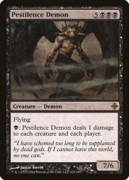 naokuroshop MTG [ROE][124][黒][R][EN][黒死病の悪魔/Pestilence Demon] NM