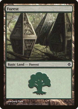 naokuroshop MTG [ROE][248][土地][C][EN][森/Forest] NM