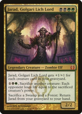 naokuroshop MTG [RTR][174][多][M][EN][ゴルガリの死者の王、ジャラド/Jarad, Golgari Lich Lord] NM