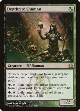 naokuroshop MTG [RTR][213][多][R][EN][死儀礼のシャーマン/Deathrite Shaman] NM