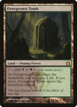 naokuroshop MTG [RTR][243][土地][R][EN][草むした墓/Overgrown Tomb] NM