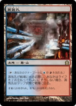 naokuroshop MTG [RTR][247][土地][R][JP][蒸気孔/Steam Vents]