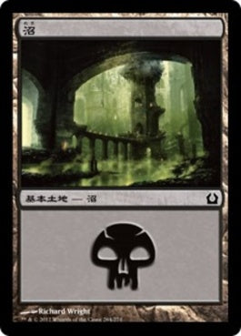 naokuroshop MTG [RTR][264][土地][C][JP][沼/Swamp] NM