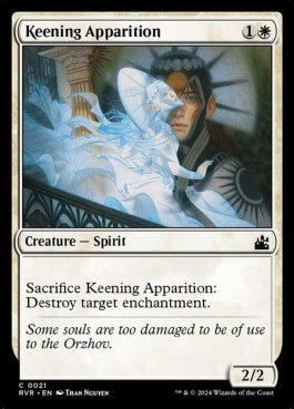 naokuroshop MTG [RVR][0021][白][C][EN][叫び回る亡霊/Keening Apparition]（foil） NM