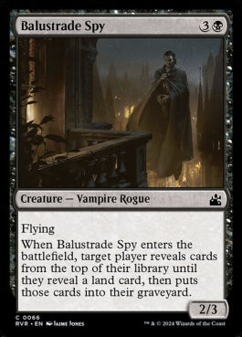 naokuroshop MTG [RVR][0066][黒][C][EN][欄干のスパイ/Balustrade Spy]（foil） NM