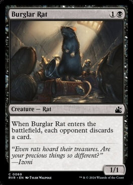 naokuroshop MTG [RVR][0069][黒][C][EN][泥棒ネズミ/Burglar Rat]（foil） NM