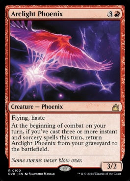 naokuroshop MTG [RVR][0100][赤][R][EN][弧光のフェニックス/Arclight Phoenix]（foil） NM