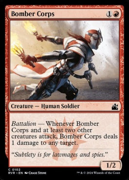 naokuroshop MTG [RVR][0102][赤][C][EN][爆弾部隊/Bomber Corps]（foil） NM