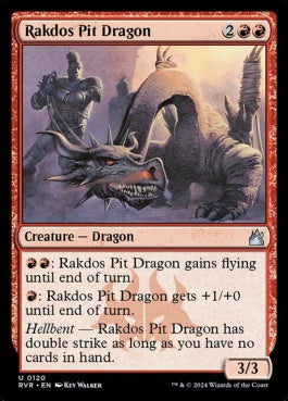 naokuroshop MTG [RVR][0120][赤][U][EN][ラクドスの地獄ドラゴン/Rakdos Pit Dragon] NM