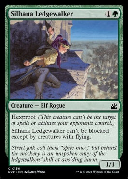 naokuroshop MTG [RVR][0156][緑][C][EN][シラナの岩礁渡り/Silhana Ledgewalker]（foil） NM