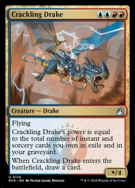 naokuroshop MTG [RVR][0174][多][U][EN][弾けるドレイク/Crackling Drake]（foil） NM